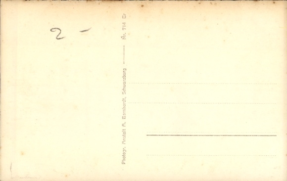 Postcard Schwarza in the Thuringian Forest, castle