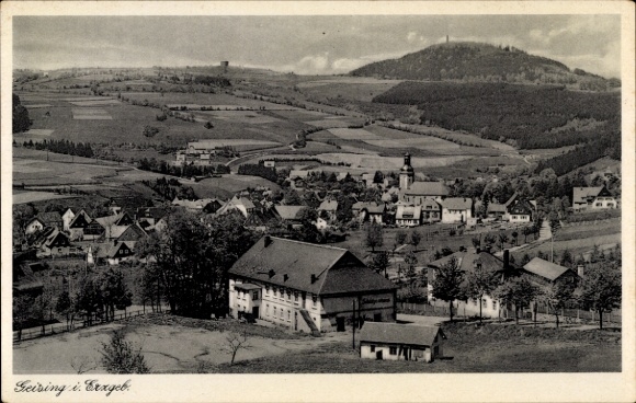 Postcard Geising Altenberg in the Ore Mountains, general view
