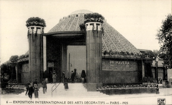 Postcard International Exhibition of Decorative Arts, Paris 1925, Primavera