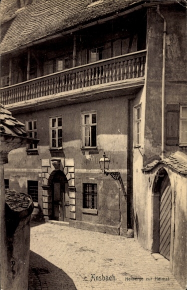 KP Ansbach w środkowej Frankonii Bawaria, Hostel dla Ojczyzny