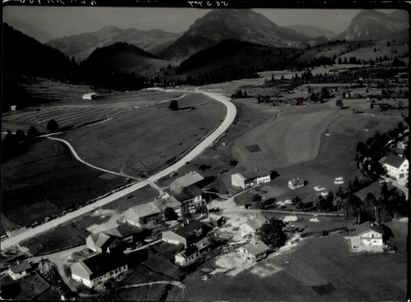 Postcard Oberjoch Bad Hindelang in the Oberallgäu, aerial photograph
