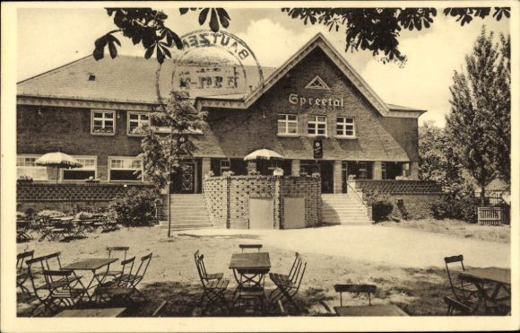 Ak Spreetal Grubschütz Doberschau in Oberlausitz moderne concert- en balzaal