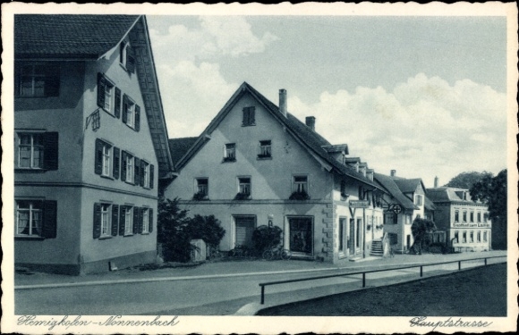 Postcard Nonnenbach Hemigkofen Kressbronn am Bodensee, Main Street
