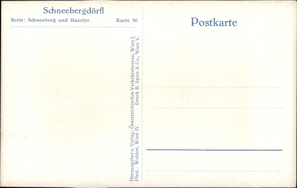 PC Schneebergdörfl Lower Austria, village section