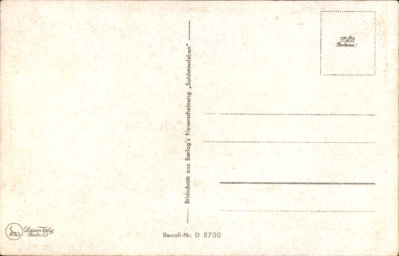 Artist Postcard Barlog, Soldier's life means being funny, Wehrmacht, officer, dormitory, II. WW