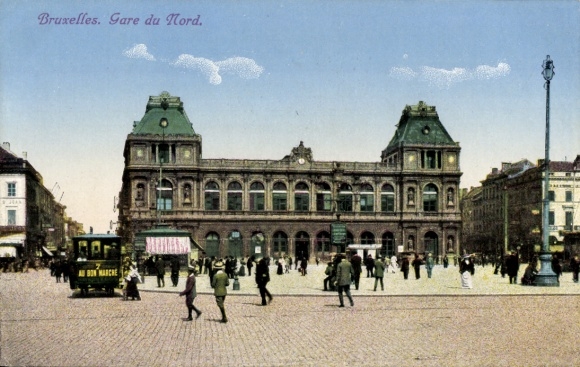 Postcard Brussels Brussels, Gare du Nord