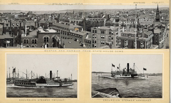 6 photos in the cover, Boston Harbor, John F. Murphy