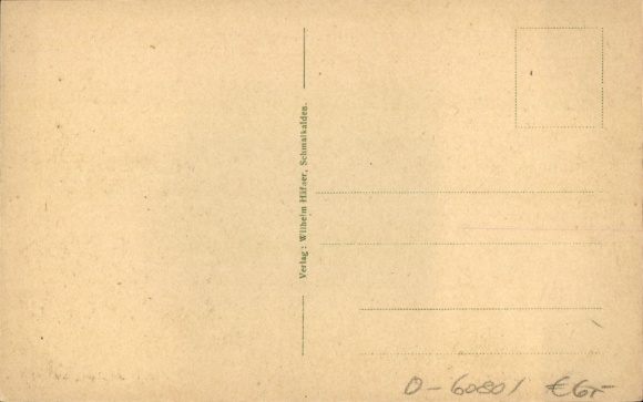 Postcard Schmalkalden in the Thuringian Forest, city view, Auergasse, architecture