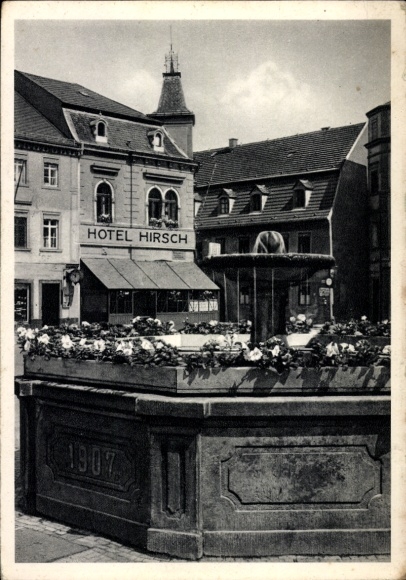 Postcard Radeburg in Saxony, Hotel Hirsch