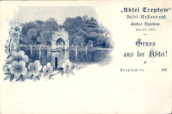 KP Berlin Treptow, restauracja na wyspie Abbey Treptow