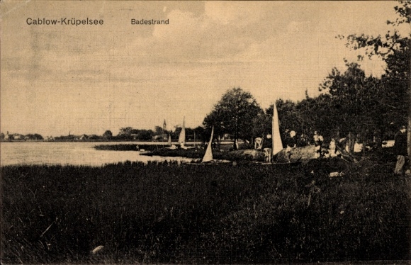 KP Cablow Kablow Königs Wusterhausen w Brandenburgii, Krüpelsee, kąpielisko