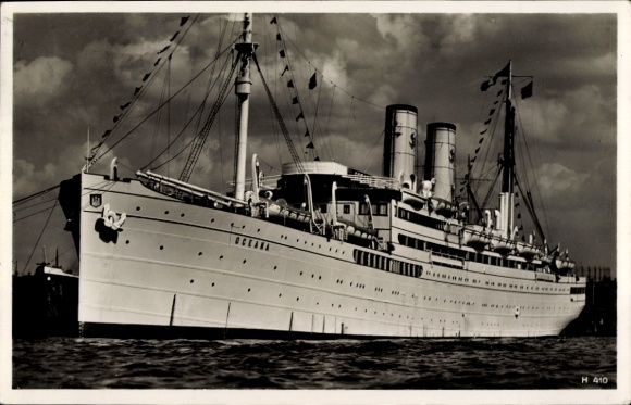 Postcard KdF steamer Oceana, HAPAG