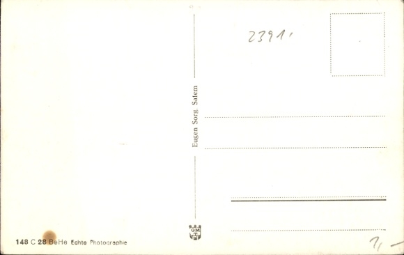 Postcard Salem in the Bodenseekreis Baden, Castle