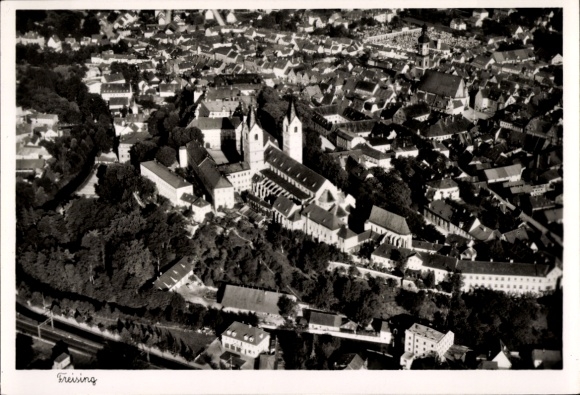 Ak Freising in Oberbayern, Fliegeraufnahme