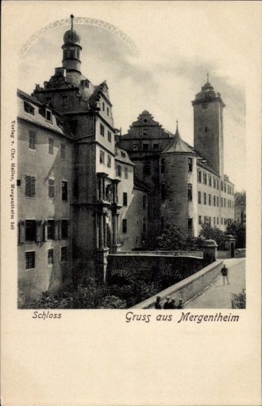 Postcard Bad Mergentheim in Tauberfranken, Castle