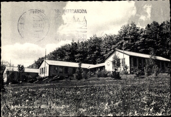 Postcard Rückersbach Johannesberg in the Spessart Lower Franconia, school camp of the city of Hanau