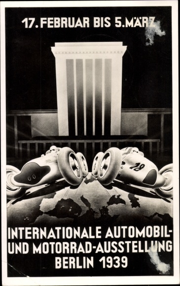 Ak Berlin Charlottenburg Westend, Internationale Automobil und Motorrad Ausstellung 1939