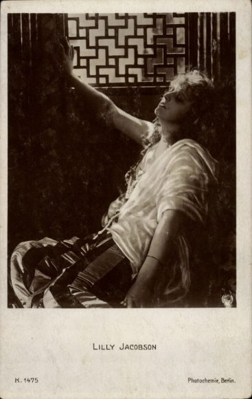 Postcard actress Lilly Jacobson, portrait, PH Berlin K 1475