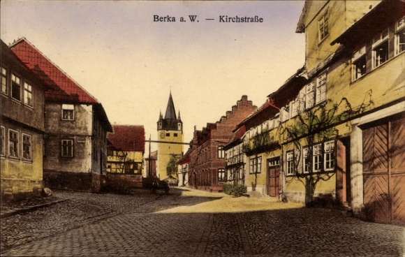 Postcard Berka an der Werra Thuringia, Kirchstraße