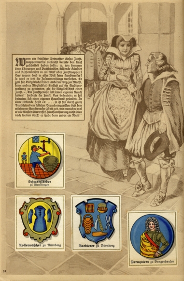 German guild coat of arms The aristocratic symbols of German work Collection picture album Aurelia cigarette factory, D