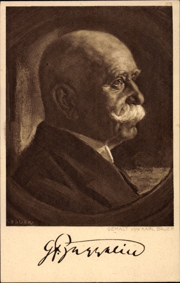 Artist PC Bauer, Karl, Ferdinand Graf von Zeppelin, portrait