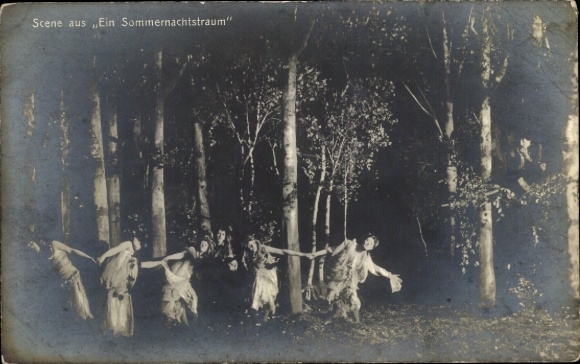 Ak Szene aus Ein Sommernachtstraum
