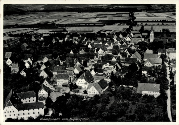 KP Vollmaringen Nagold w Schwarzwaldzie, zdjęcie lotnicze