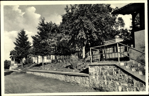 Postcard Wiesemscheid in the Eifel, school camp