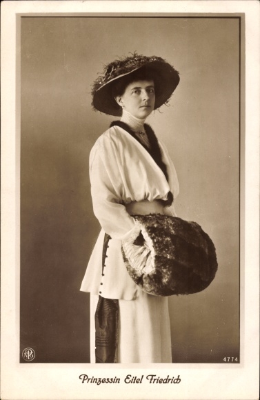 Ak Sophie Charlotte van Oldenburg, Prinses Eitel Friedrich van Pruisen