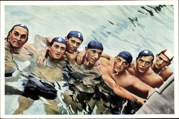Collection picture Olympia 1936, series 24 No. 2, Hungary water polo team, Franck coffee