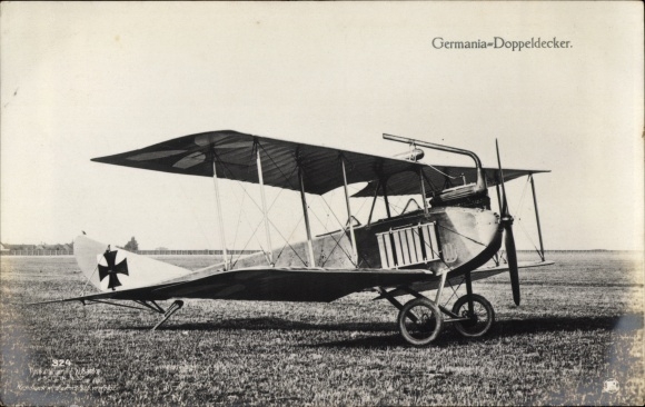 PC Germania biplane, Sanke 324, military aircraft, I. WK