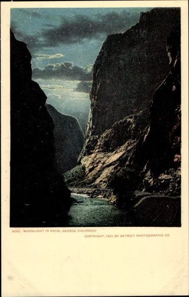 Ak Colorado Verenigde Staten, Moonlight in Royal George
