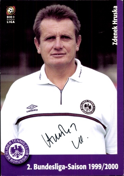 Autogrammkarte Fußballer Zdenek Hruska, Tennis Borussia Berlin, Autogramm