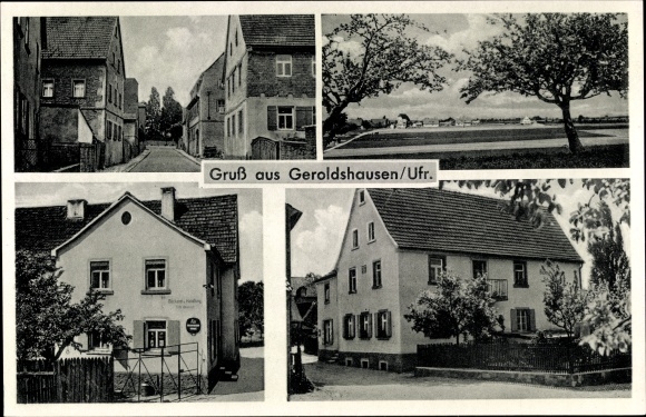 PC Geroldshausen Unterfranken, bakery, street sections, general view