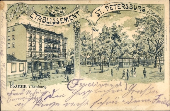 Chromo-Litho Hamburg Mitte Hamm, Establishment St. Petersburg