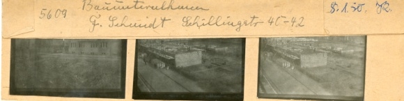 Contact sheet photos Berlin Reinickendorf, construction company G. Schmidt, Schillingstraße 40-42