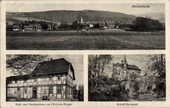 KP Mollenfelde Friedland an der Leine, widok ogólny, Zamek Berlepsch, Zajazd Christian Menger