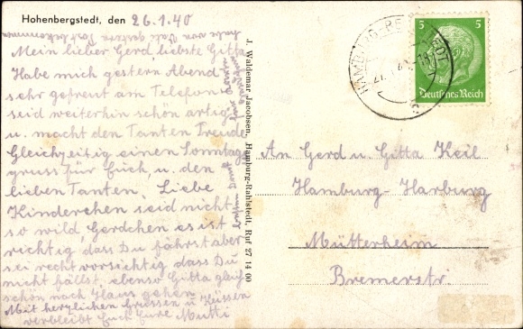 PC Hamburg Wandsbek Bergstedt Hohenbergstedt, district school of the NS women&#39;s group