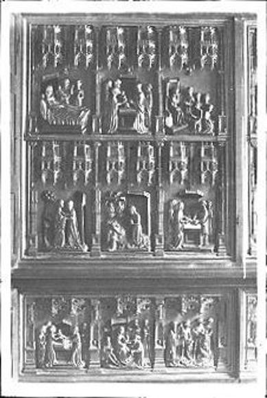 16 Glas Negative Lübeck, Holstentor, Dom Innenansichten, Orgel, Marienbild, Chor