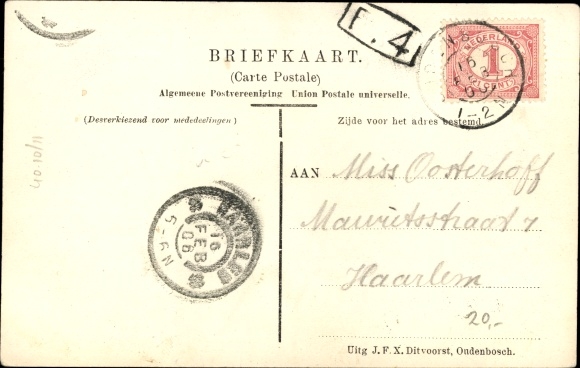 Schmetterling Postcard Oudenbosch Nordbrabant, Agatha and Barbara Church, Market