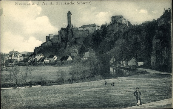 Ak Neuhaus an der Pegnitz Mittelfranken, uitzicht op de stad